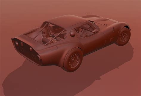 Alfa Romeo Giulia TZ2 Carrozzata Zagato 1965 3D Model CGTrader