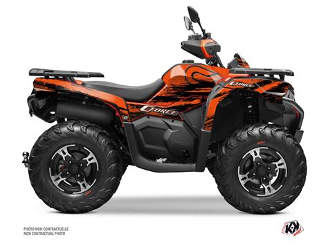 Cf Moto Cforce Atv Splatter Graphic Kit Orange Kutvek Kit Graphik