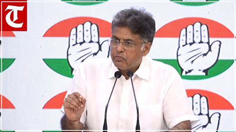 Live Congress Party Briefing By Manish Tewari At Aicc Hq Youtube