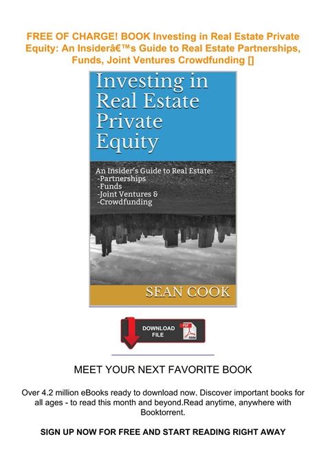 Free Of Charge Book Investing In Real Estate Private Equity An