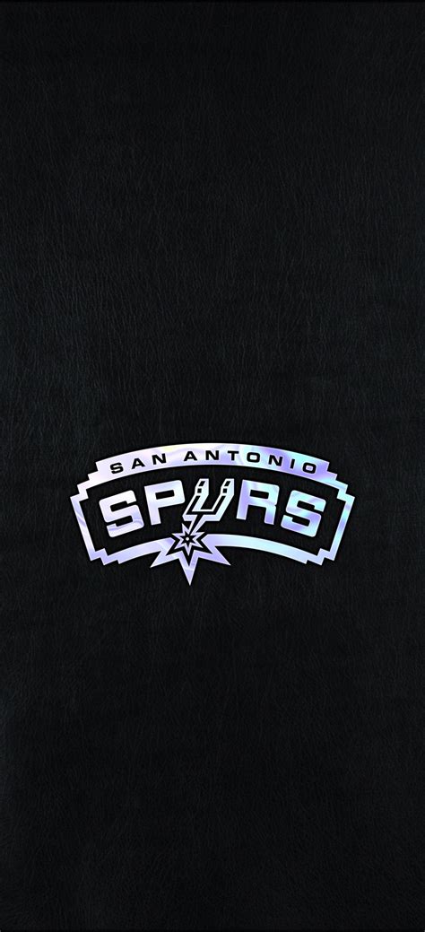 San Antonio Spurs Iridescent Wallpaper | San antonio spurs logo, San ...