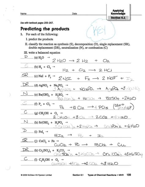 41 Virtual Lab Types Of Chemical Reactions Worksheet Answer Key Worksheet Resource