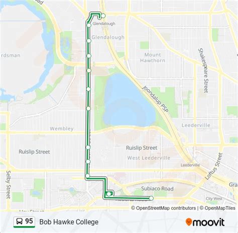 95 Route Schedules Stops Maps Bob Hawke College Updated