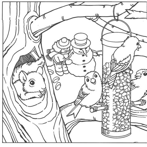 Winter Coloring Pages For Adults Best Coloring Pages For Kids