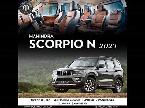 Used 2023 Mahindra Scorpio N Z8 L Diesel At 4wd 7 Str [2022] For Sale