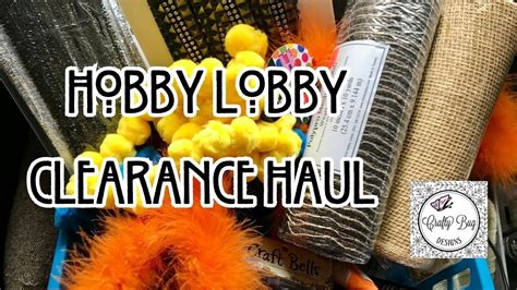 Hobby Lobby Haul Clearance Haul Homecoming Mum Supplies