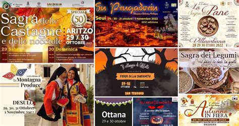 Weekend 28 29 30 Ottobre 1 Novembre 2022 In Sardegna Eventi E Sagre