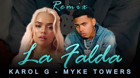 Myke Towers Karol G La Falda Remix Audio YouTube