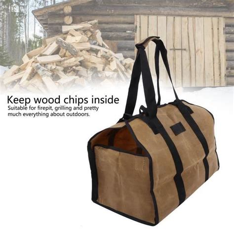 Great Toile Sac B Che Sac De Transport Pour Bois De Chauffage De