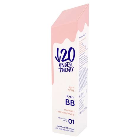 Under Twenty Anti Acne Krem BB matująco antybakteryjny 01 jasny 60 ml