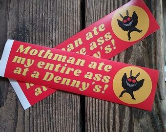 Mothman Ate My Entire Ass At Denny S 2 5 Inch Vinyl Etsy