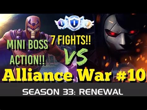 MCOC Alliance War Season 33 War 10 7 FIGHTS Magneto VS