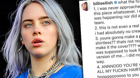 Billie Eilish Slams Nylon Germany For Using Shirtless Image Of Her Without Consent Capital