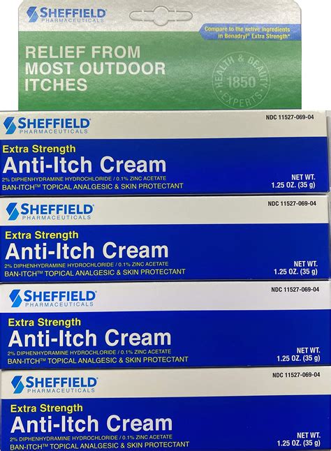 Amazon Dr Sheffield S Anti Itch Cream With Histamine Blocker 1