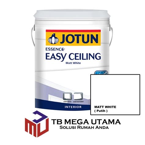 Jotun Essence Easy Ceiling Matt White Liter Cat Plafon Mega