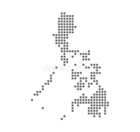 Pixel Map Of Philippines Vector Dotted Map Of Philippines Isolated On