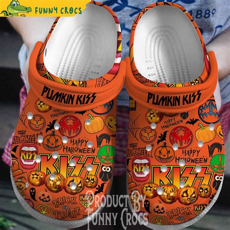 Kiss Pumpkin Halloween Crocs Shoes Discover Comfort And Style Clog