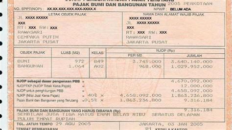 Nomor Objek Pajak Di Sertifikat Homecare24