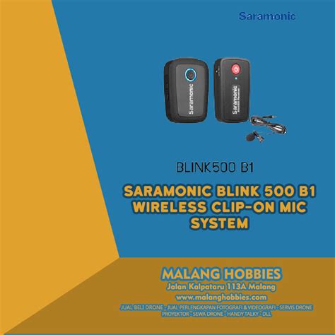 Saramonic Blink 500 B1 Ultracompact Wireless Clip On Mic System