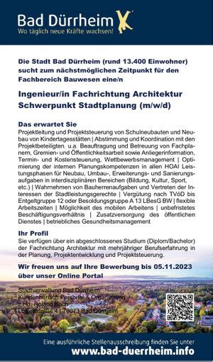 Ingenieur In Fachrichtung Architektur Schwerpunkt Stadtplanung M W D