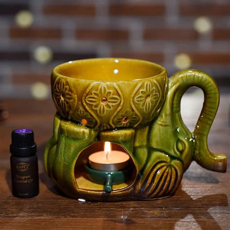 Красивая керамика большой емкости ладана лампа масляная печь ...