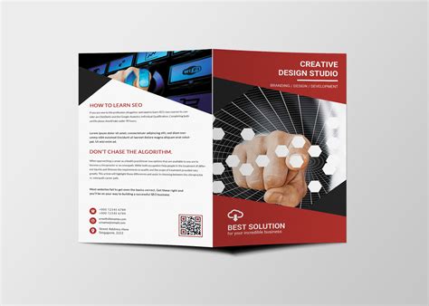 Creative Corporate Bi Fold Brochure Design Template 99effects