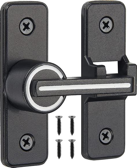 Barn Door Lock Latch Hardware For Home Security 180 Degree Heavy Duty