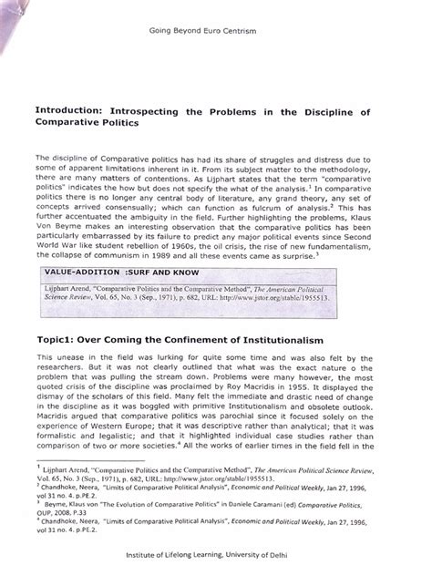 Overcoming Eurocentrism and Ethnocentrism in Comparative Politics | PDF ...