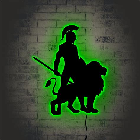 Spartan Warrior Led Sign Spartan Neon Sign Spartan Room Etsy Artofit