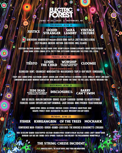 Electric Forest 2025 Lineup | Grooveist