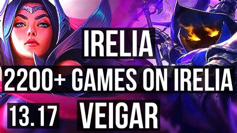 IRELIA Vs VEIGAR MID 4 8M Mastery 2200 Games 3 0 3 NA Master