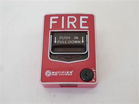 Notifier NBG-12LX Fire Alarm Box Pull Station, No Key – GPM Surplus