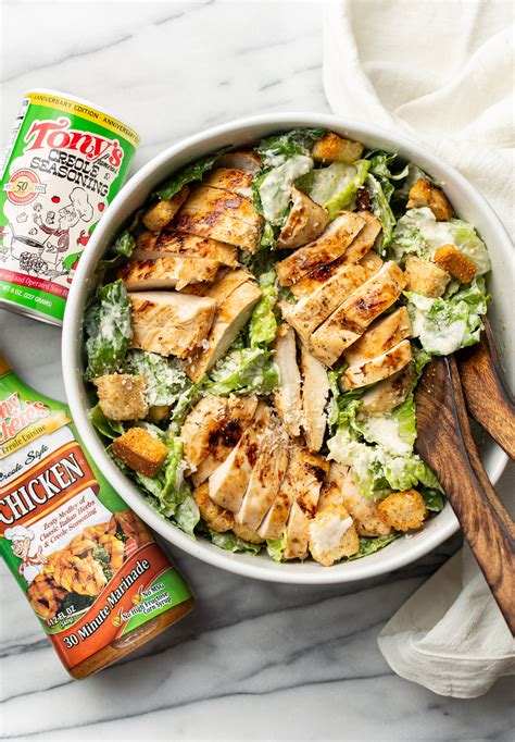 Cajun Chicken Caesar Salad By Salt And Lavender Tony Chacheres