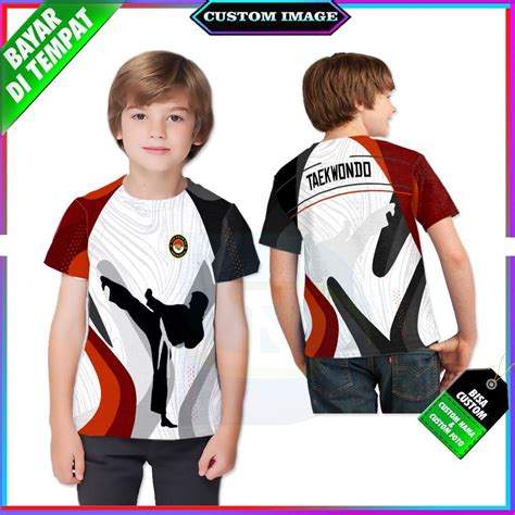 Jual Kaos Baju Anak Jersey Team Tim Taekwondo Silat Fullprint Custom