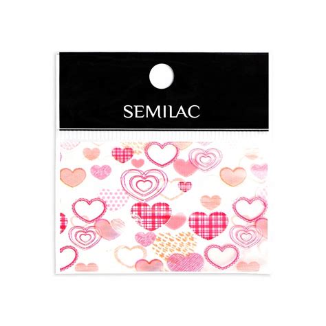 Semilac Folia Transferowa Pink Heart Allegro Pl