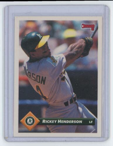 1993 Donruss Rickey Henderson Baseball Cards 315 EBay