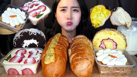 목포여행 필수코스🥖 씨엘비 베이커리 먹방 Asmr Mukbangㅣ디저트 딸기 티라미수 케이크 크림치즈 바게트ㅣdessert