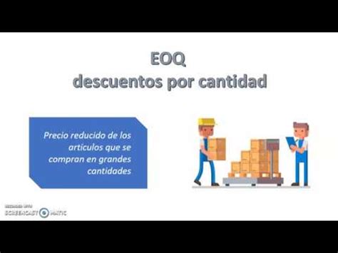 EOQ Con Descuentos Por Cantidad YouTube