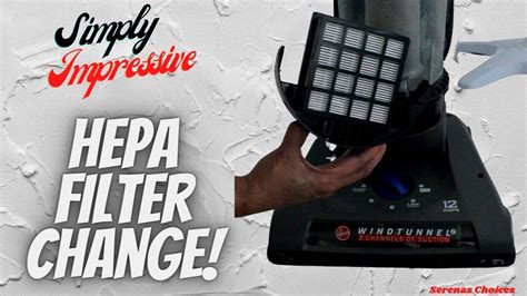 How To Change Hepa Filter On Hoover Windtunnel Vacuum Cleaner Youtube