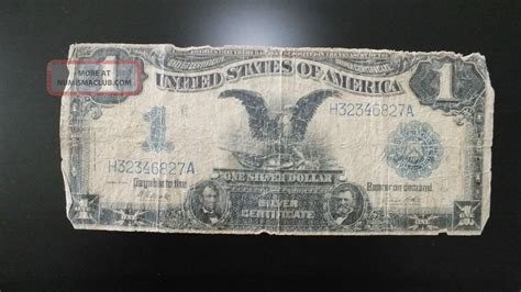 1899 1 One Dollar Black Eagle Silver Certificates