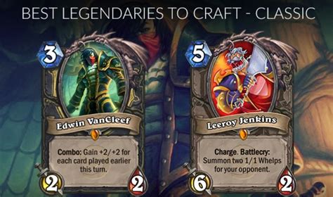 Hearthstone Legendary Cards