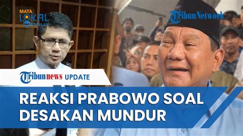 Reaksi Kode Prabowo Ke Ajudan Saat Ditanya Soal Desakan Mundur Dari