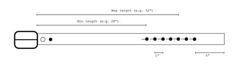 Size Guide For Our Genuine Leather Belts For Men And Women Made In