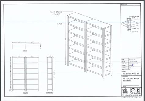 Jual LION RACK STEEL SLOTTED ANGLE L 705