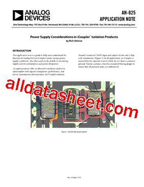 AN-825 Datasheet(PDF) - Analog Devices