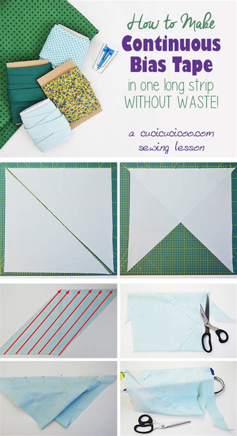 How To Make Continuous Bias Tape In One Long Strip Page 2 Of 2 Cucicucicoo