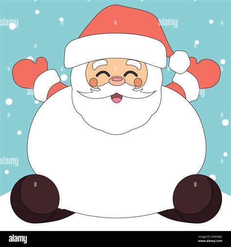 Merry Christmas Card From Santa Claus For Dedication Vector Stock