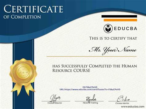 Human Resource & Certifications | EDUCBA Online Learning