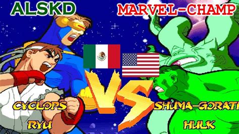 Marvel Super Heroes Vs Street Fighter ALSKD Vs Marvel Champ FT5