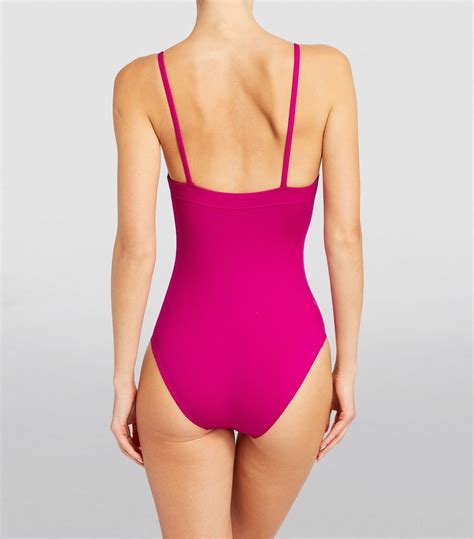 Womens Eres Pink Square Neck Aquarelle Swimsuit Harrods Us